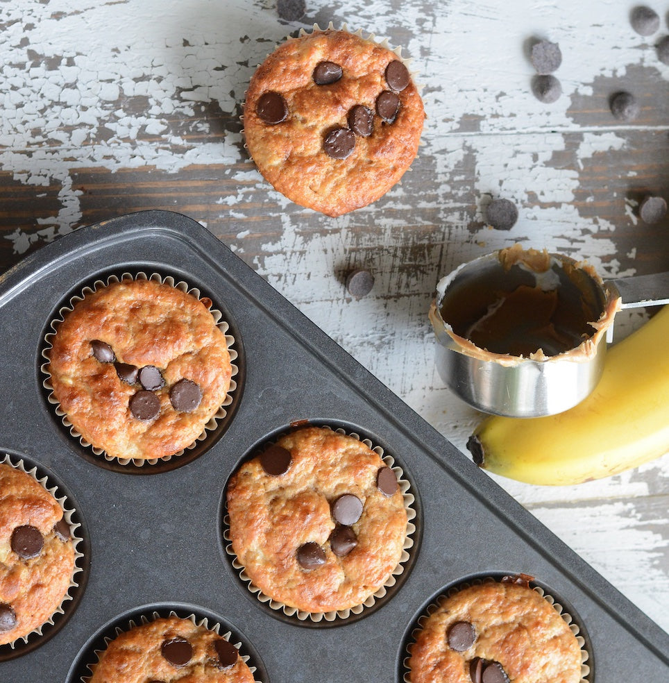 Peanut Butter Banana Muffins