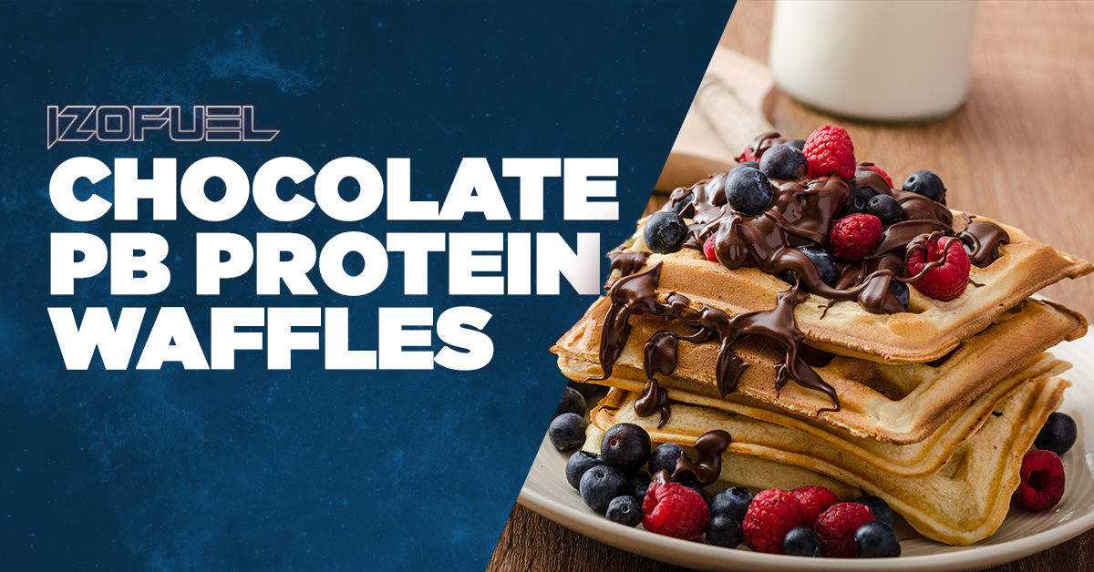 Chocolate PB Protein Waffles